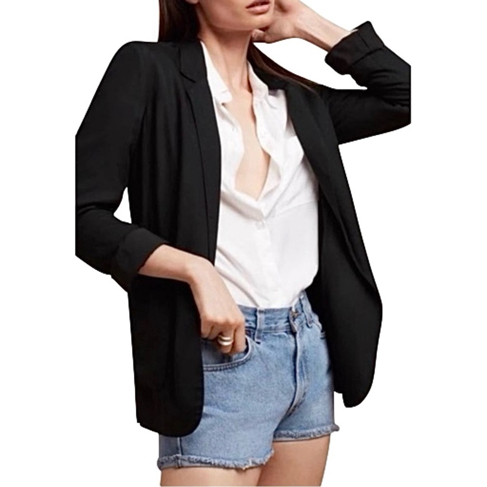 Talula Kent Blazer Charcoal Gray by Aritzia Dark Academia - Size 8